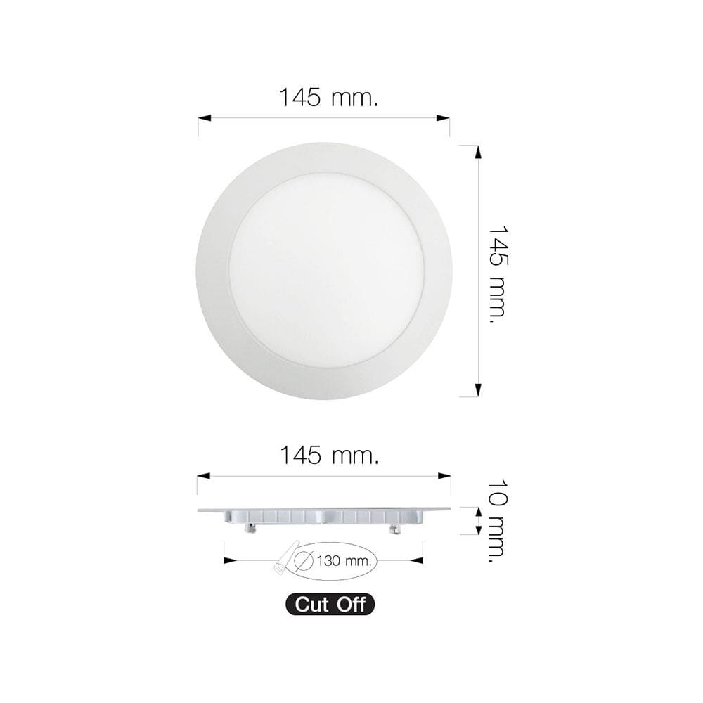 ดาวน์ไลท์ LED NAGAS ALMA SLIM 5.8 นิ้ว 10 วัตต์ WARM WHITE สีขาว