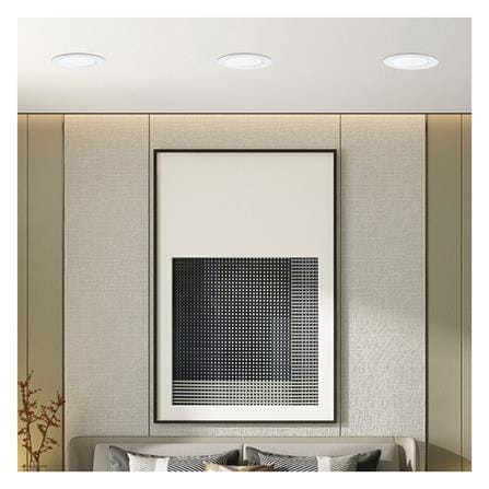 ดาวน์ไลท์ LED NAGAS ALMA SLIM 5.8 นิ้ว 10 วัตต์ WARM WHITE สีขาว_5