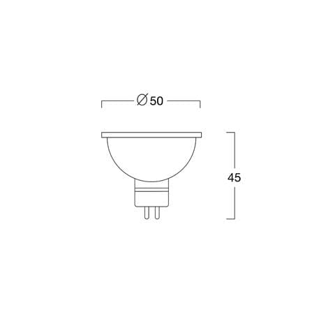 หลอด LED L&E MR16 6 วัตต์ WARMWHITE GU5.3_5