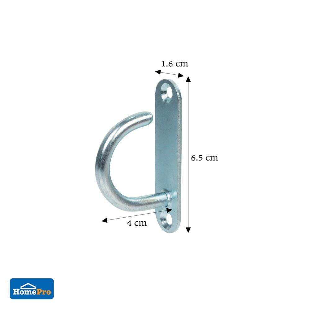 ตะขอแป้นวงรี DEXZON PT1640-02W 16X40 มม. แพ็ก 2 ชิ้น