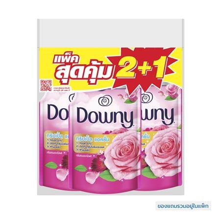 รีฟิลน้ำยาปรับผ้านุ่ม DOWNY TRIPLE ACTION 450 มล. การ์เด้นบลูม (แพ็ก 2แถม1)