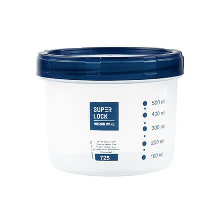 ขวดโหล PP ฝาเกลียว SUPER LOCK  0.725 ลิตร สีน้ำเงิน_0