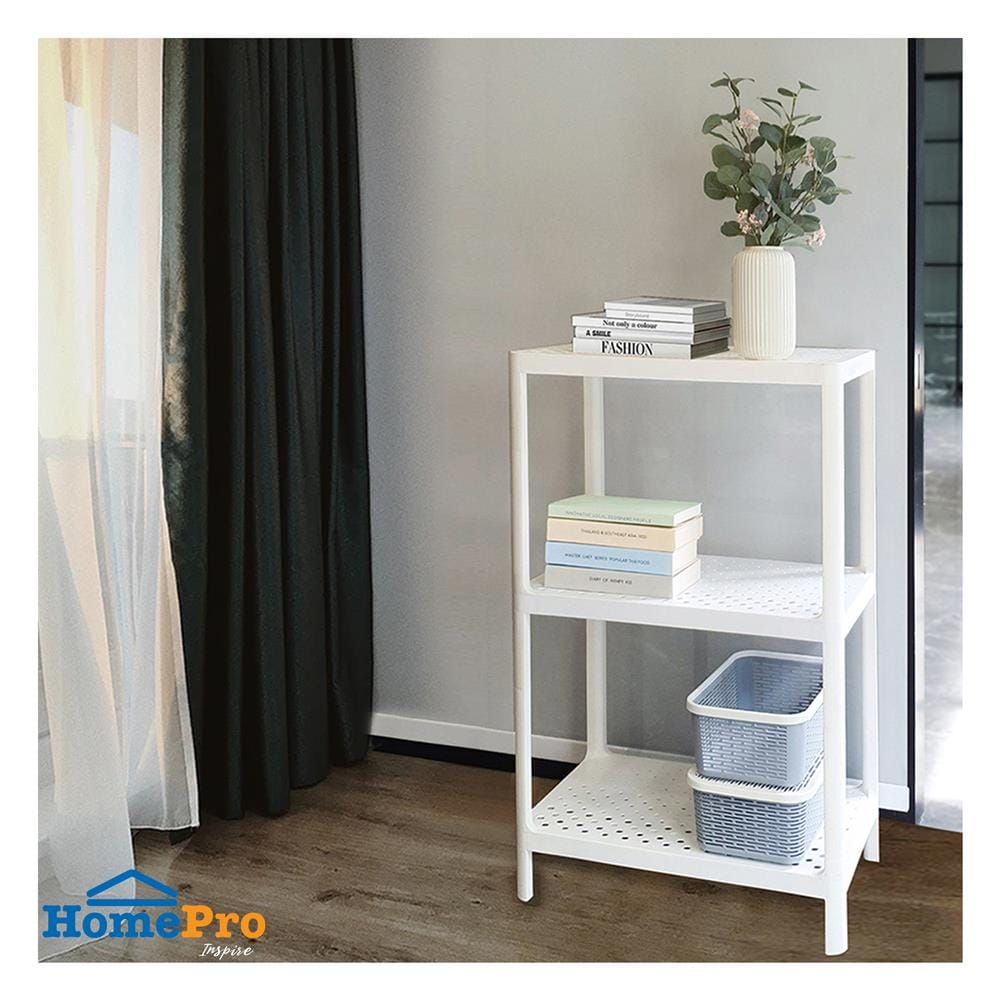 ชั้นวางของ 3 ชั้น STACKO MONO 50x30x81 ซม. สีขาว