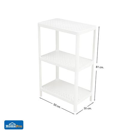 ชั้นวางของ 3 ชั้น STACKO MONO 50x30x81 ซม. สีขาว_6