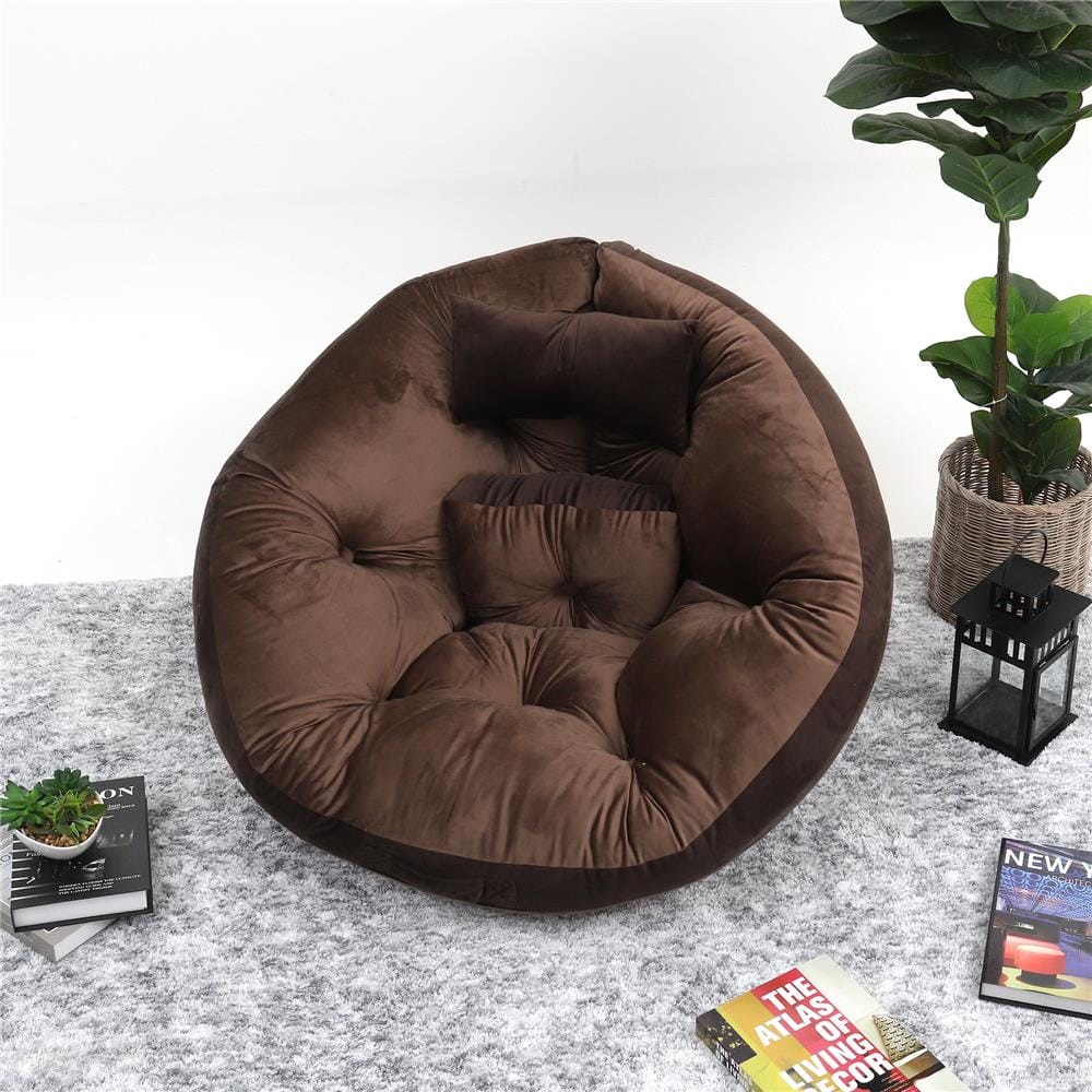 เบาะรองนั่ง HOME LIVING STYLE OREO 34x43 นิ้ว สีน้ำตาล