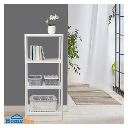 ชั้นวางของ 4 ชั้น STACKO 50X30X116.1 ซม. สีขาว_5