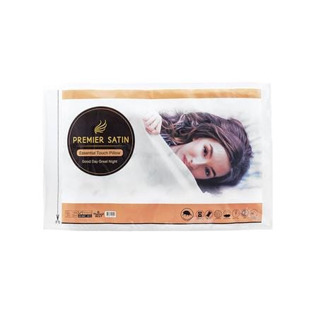 หมอนหนุนสุญญากาศ ใยสังเคราะห์ PREMIER SATIN ESSENTIAL TOUCH 19x28 นิ้ว สีขาว_3