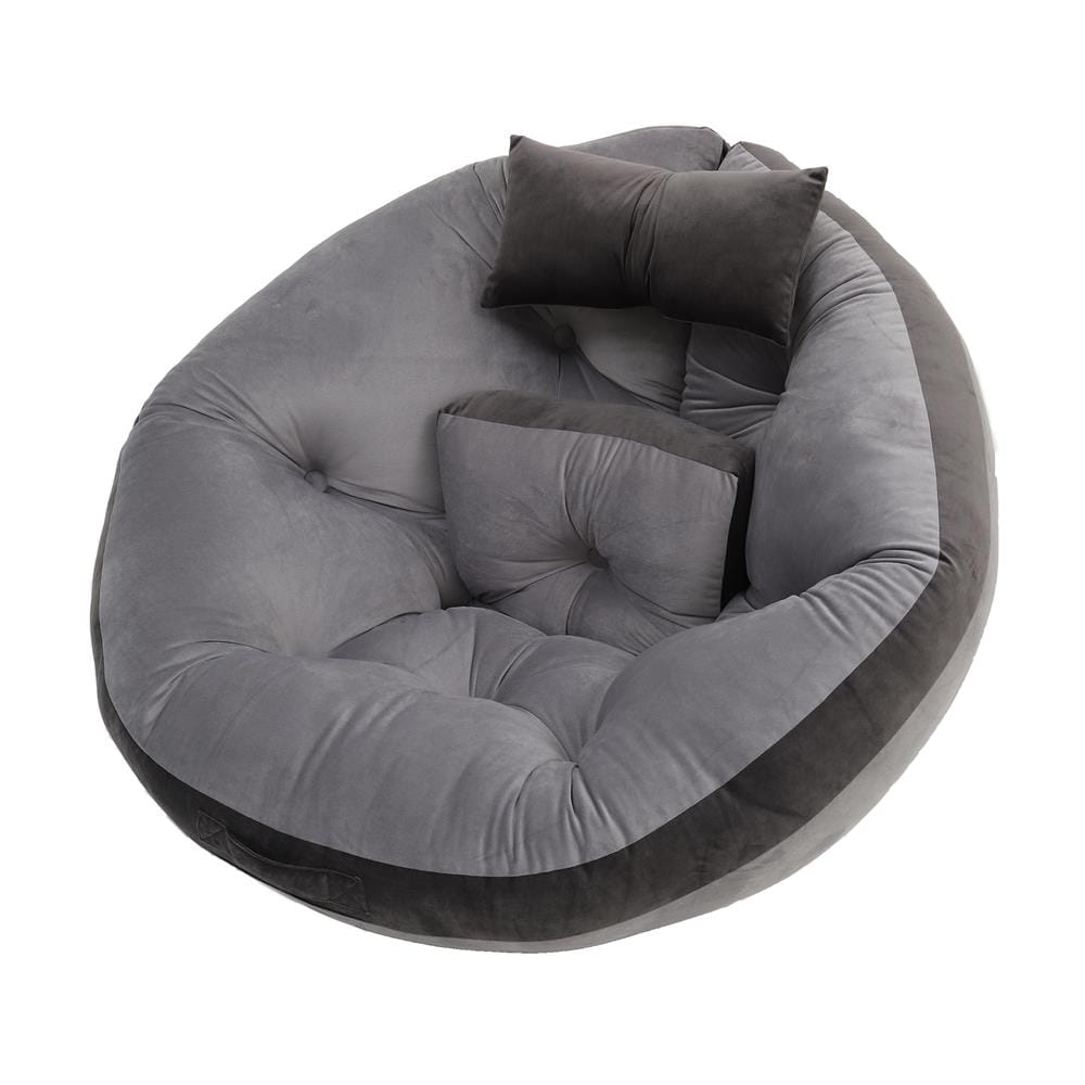 เบาะรองนั่ง HOME LIVING STYLE OREO 34x43 นิ้ว สีเทา
