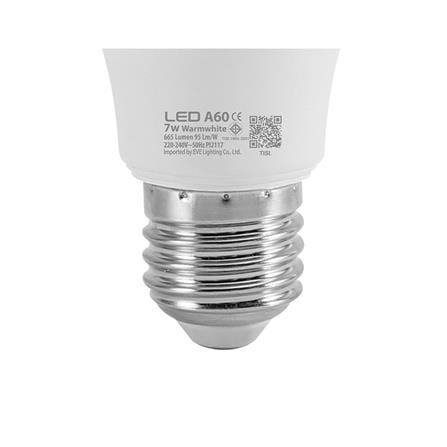 หลอด LED EVE SUPER SAVE 7 วัตต์ WARMWHITE E27 แพ็ก 4 ชิ้น_6