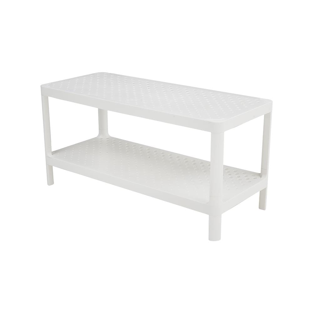 ชั้นวางรองเท้า 2 ชั้น STACKO MONO 70x30x34.3 ซม. สีขาว