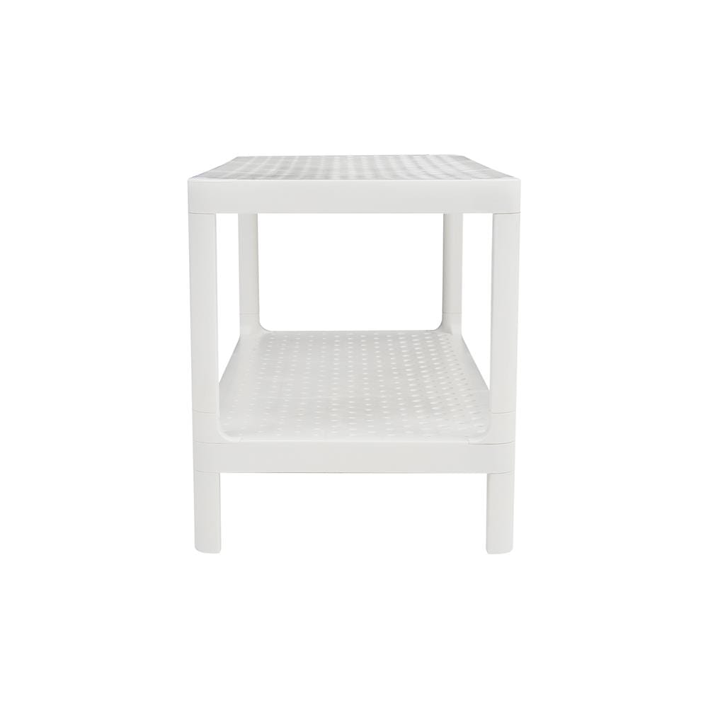 ชั้นวางรองเท้า 2 ชั้น STACKO MONO 70x30x34.3 ซม. สีขาว