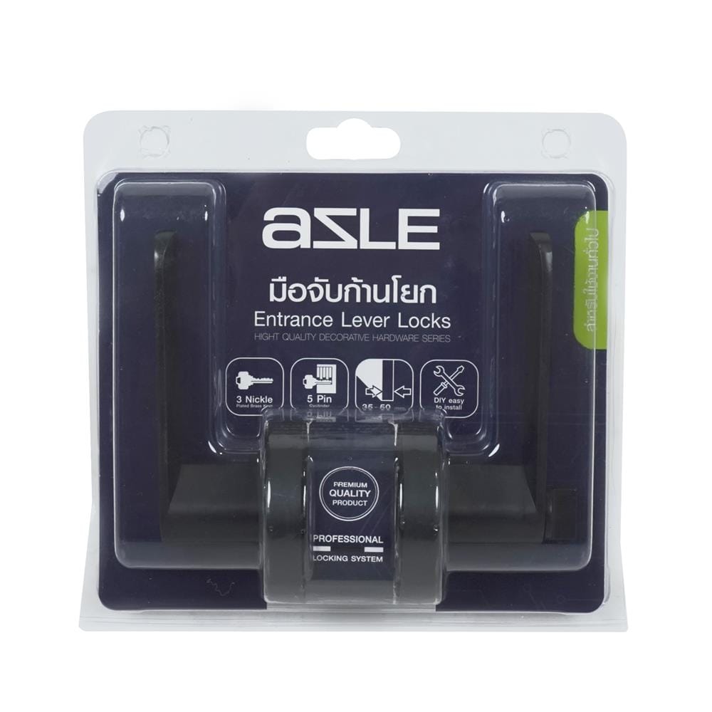 มือจับก้านโยก AZLE L-005 สีดำ