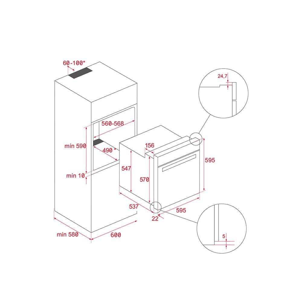 เตาอบฝัง DIGITAL TEKA HLB 8510P BK E04 PIZZA