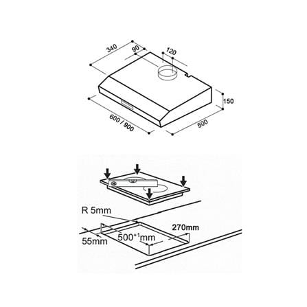 เตาฝัง+เครื่องดูดควัน TEKA VE2SCV02+C605_1