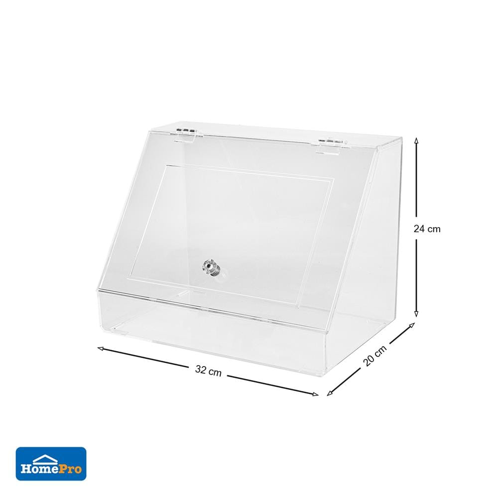 อุปกรณ์จัดเก็บเครื่องสำอาง STACKO GLOSSY M 32x20x24 ซม. สีใส