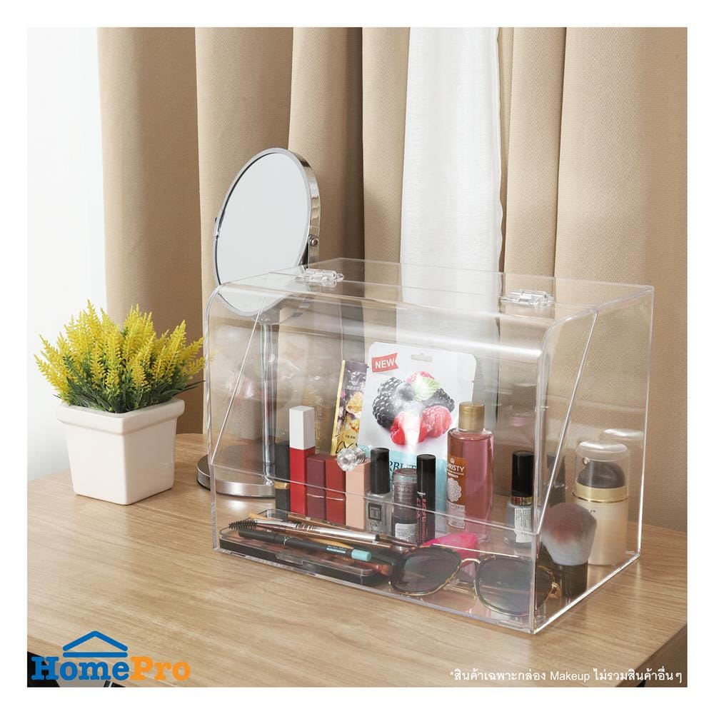 อุปกรณ์จัดเก็บเครื่องสำอาง STACKO CURVE U 32x20x24 ซม. สีใส
