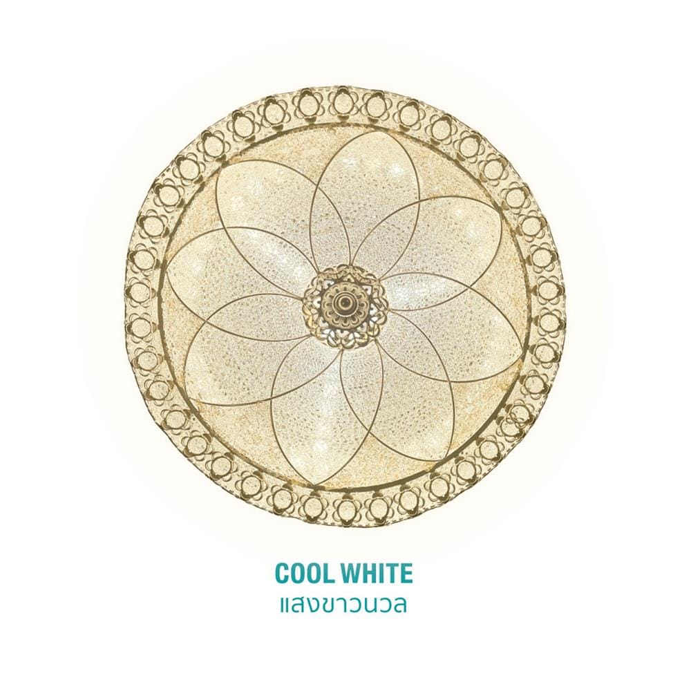 ไฟเพดาน LED LAMPTAN FLORIA EDGE 18 นิ้ว 36 วัตต์ DAYLIGHT/COOL WHITE/WARM WHITE สีขาว