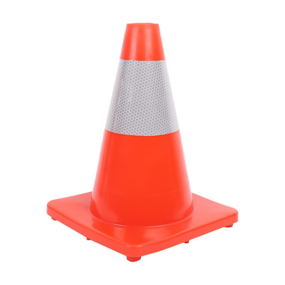 กรวยจราจรมีแถบสะท้อนแสง RIGHT 30 ซม. สีส้ม
