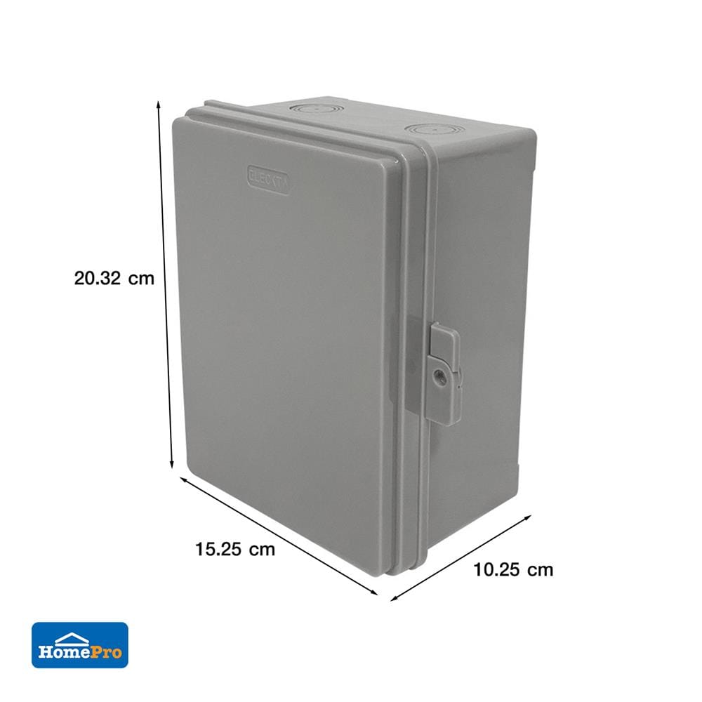 ตู้กันน้ำฝาทึบ ELECKTA 6x8 นิ้ว สีเทา
