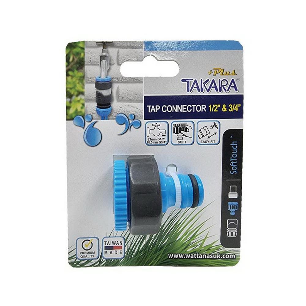 ข้อต่อก๊อกเกลียว TAKARA PLUS 1/2 นิ้ว x 3/4 นิ้ว