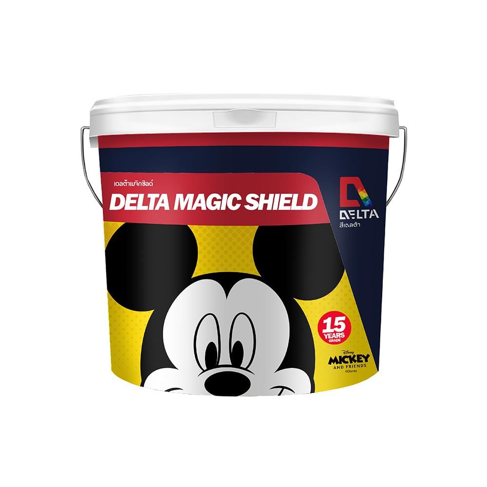 สีน้ำทาภายใน DELTA MAGIC SHIELD #00 BASE C กึ่งเงา 2.5 แกลลอน