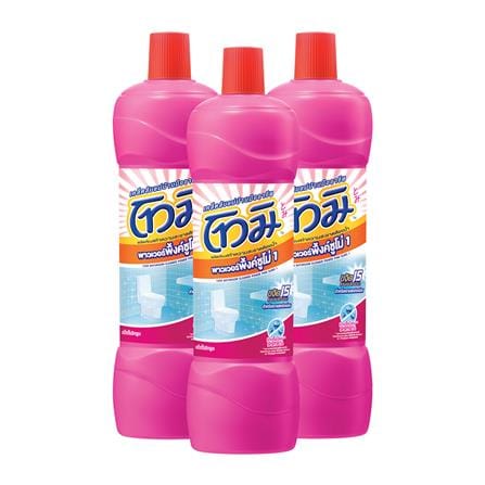 น้ำยาล้างห้องน้ำโทมิ พาวเวอร์พิ้งค์ซูโม่ 850 มล. สีชมพู แพ็ก3_0