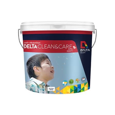 สีน้ำทาภายใน DELTA CLEAN&CARE #00 BASE C ด้าน 2.5 แกลลอน