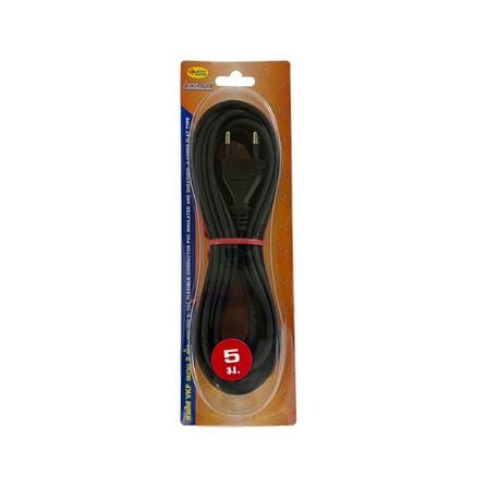 หัวปลั๊ก 2 ขากลมพร้อมสาย VKF SOKAWA 2x0.5 ตร.มม. 5 ม. สีดำ_2