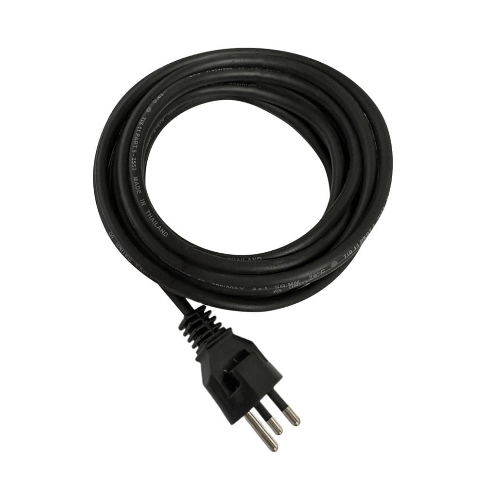 หัวปลั๊ก 3 ขากลมพร้อมสาย VCT SOKAWA 3x1 ตร.มม. 5 ม. สีดำ