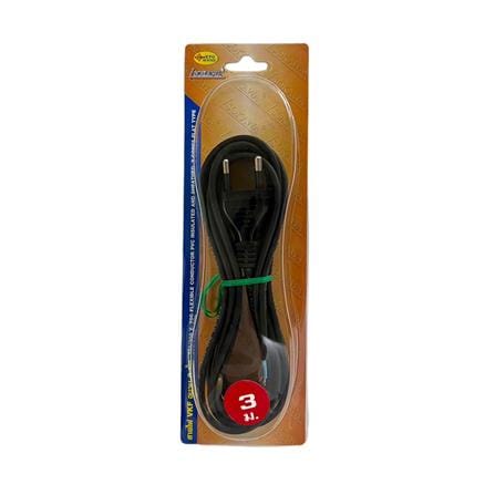 หัวปลั๊ก 2 ขากลมพร้อมสาย VKF SOKAWA 2x0.5 ตร.มม. 3 ม. สีดำ_2