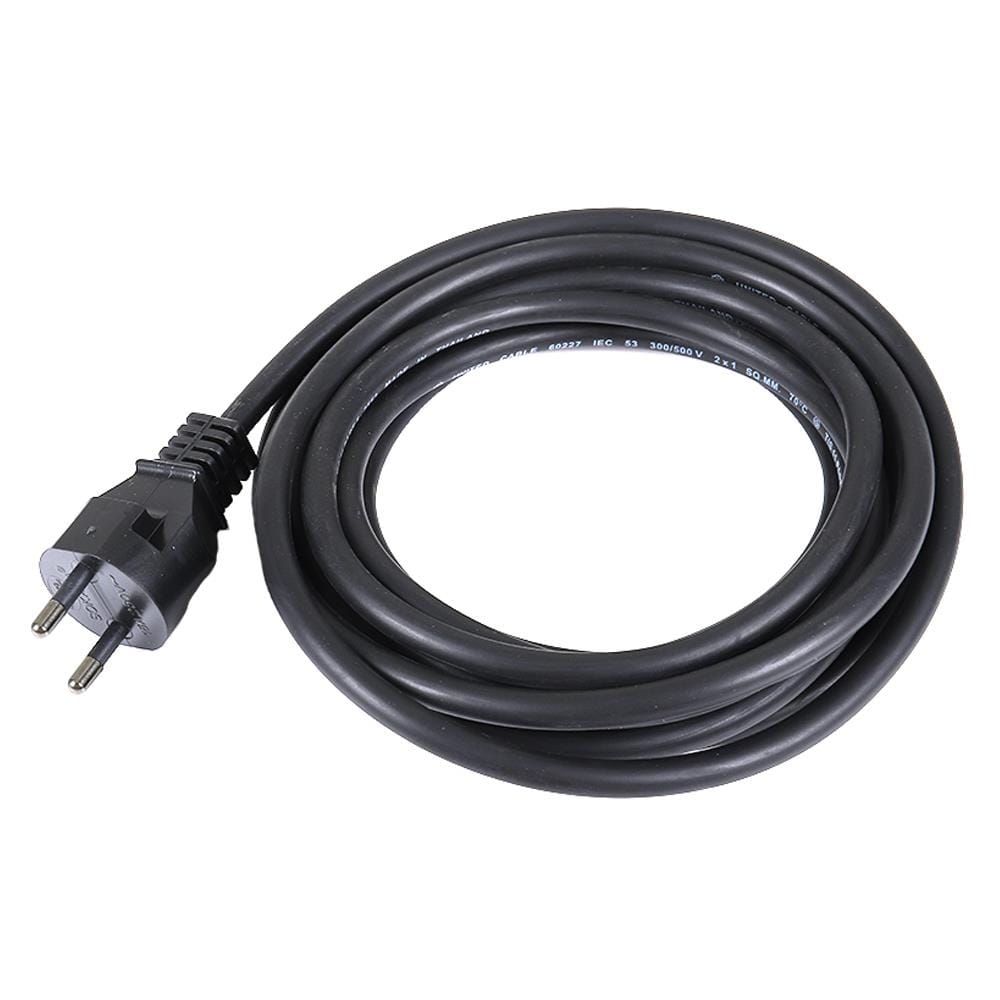 หัวปลั๊ก 2 ขากลมพร้อมสาย VCT SOKAWA 2x1 ตร.มม. 5 ม. สีดำ
