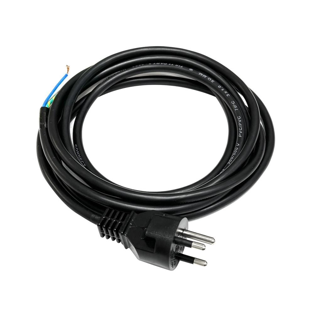 หัวปลั๊ก 3 ขากลม พร้อมสาย VCT SOKAWA 3x1 ตร.มม. 3 ม. สีดำ