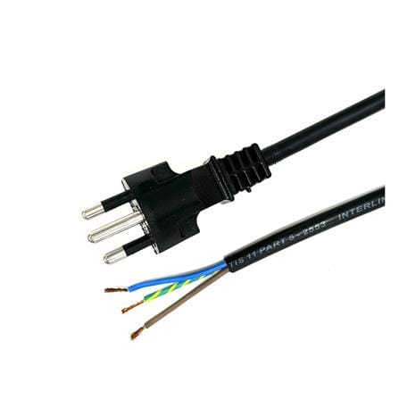 หัวปลั๊ก 3 ขากลม พร้อมสาย VCT SOKAWA 3x1 ตร.มม. 3 ม. สีดำ_2