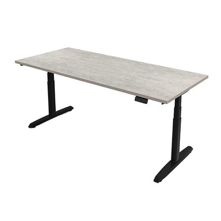โต๊ะทำงานปรับระดับ ERGOTREND SIT 2 STAND GEN5 120 ซม. สี CONCRETE/ดำ