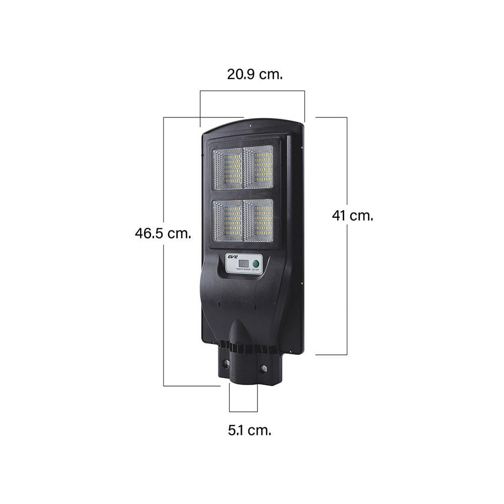 ไฟถนน SOLAR EVE 596405 60 วัตต์ DAYLIGHT/COOLWHITE/WARMWHITE สีดำ