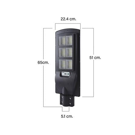 ไฟถนน SOLAR EVE 596412 100 วัตต์ DAYLIGHT/COOLWHITE/WARMWHITE สีดำ_7