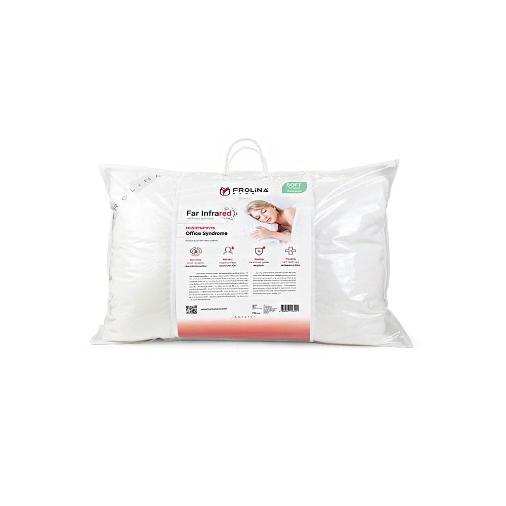 หมอนหนุน ใยสังเคราะห์ FROLINA INFRARED SOFT 19x29 นิ้ว สีขาว