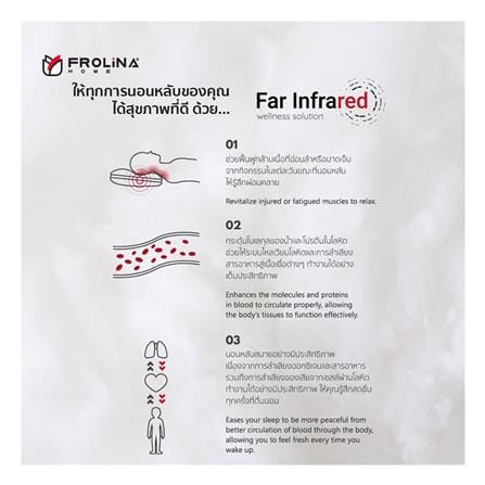 หมอนหนุน ใยสังเคราะห์ FROLINA INFRARED SOFT 19x29 นิ้ว สีขาว_9