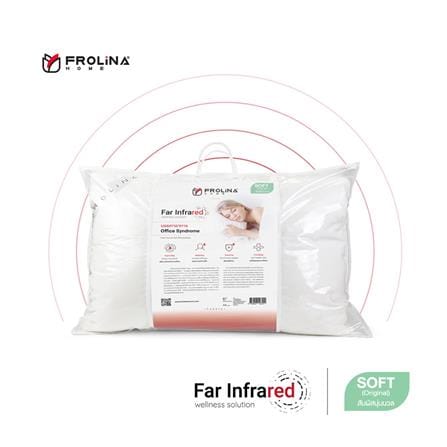 หมอนหนุน ใยสังเคราะห์ FROLINA INFRARED SOFT 19x29 นิ้ว สีขาว_12