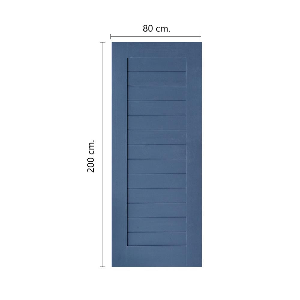 ประตูภายในไม้สน ไม่เจาะลูกบิด D2D 80x200 ซม. สี BLUE GREY