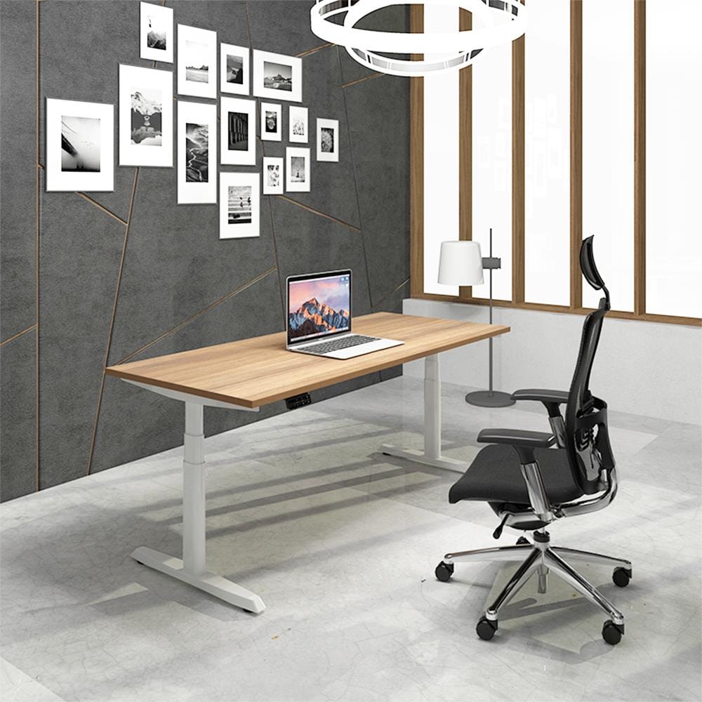 โต๊ะทำงานปรับระดับ ERGOTREND SIT 2 STAND GEN5 180 ซม. สี TEAK/ขาว