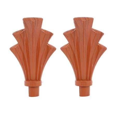 หัว-ท้ายรางม่าน HOME LIVING STYLE FAN 25 มม. สีสัก_1