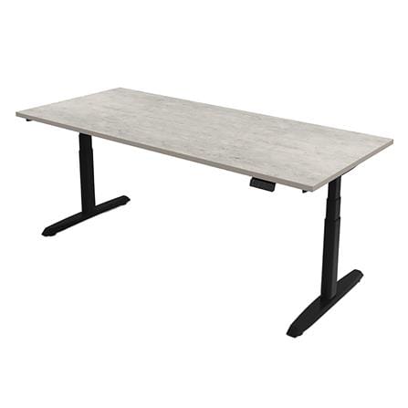 โต๊ะทำงานปรับระดับ ERGOTREND SIT 2 STAND GEN5 180 ซม. สี CONCRETE/ดำ