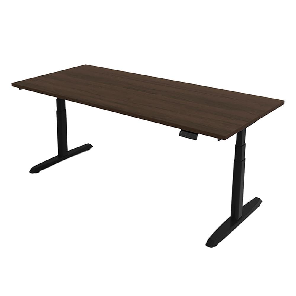 โต๊ะทำงานปรับระดับ ERGOTREND SIT 2 STAND GEN5 180 ซม. สี CLASSIC TEAK/ขาว