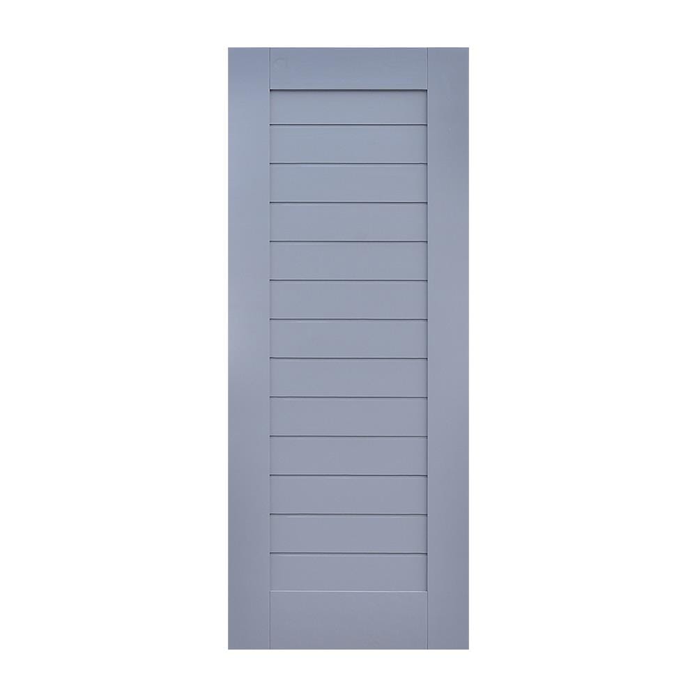 ประตูไม้สน D2D ECO PINE EZERO29 80X200 ซม. สี ROCKY GREY ไม่เจาะลูกบิด