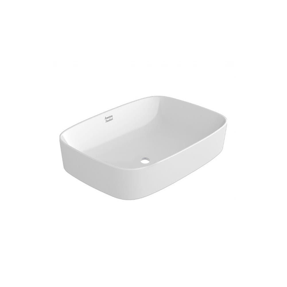 อ่างล้างหน้าวางบน AMERICAN STANDARD WP-0628-WT สีขาว