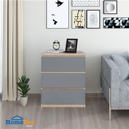 ตู้ลิ้นชัก 3 ลิ้นชัก FURDINI FINN 60 ซม. สีไวท์โอ๊ค/เทา_6