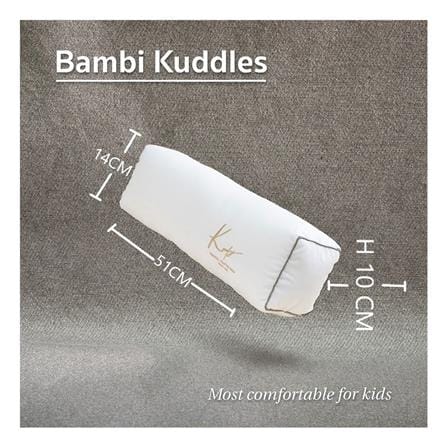 หมอนข้างเด็ก KOMFY BAMBI KUDDLES 10x20 นิ้ว สีขาว_3
