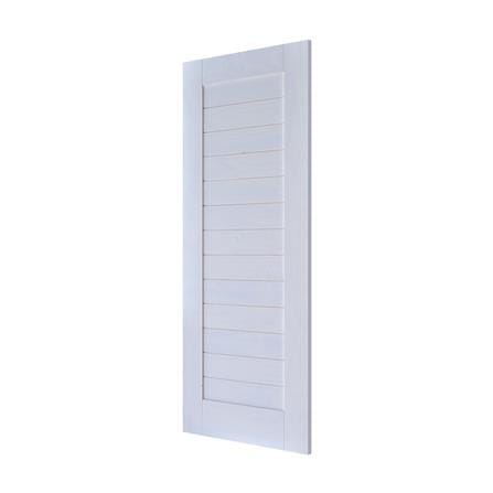 ประตูภายในไม้สน ไม่เจาะลูกบิด D2D 80x200 ซม. สี CLOUD WHITE_1