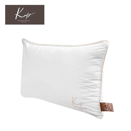 หมอนหนุน ใยสังเคราะห์ KOMFY HOTEL FIRM 73.6x48.2x15 ซม. สีขาว